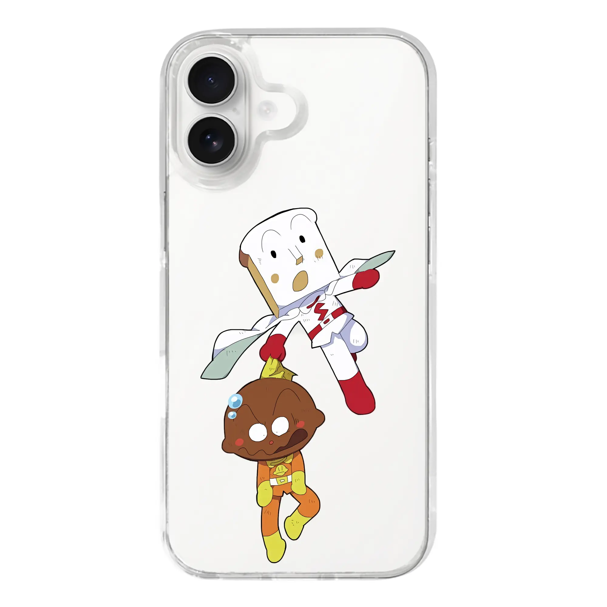 アンパンマン グッズ,しょくぱんまん - iPhone 17シリーズ 透明スマホケース – 薄型・耐衝撃・精密フィット保護カバー